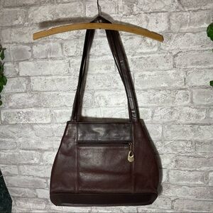 VINTAGE Carriage House‎ Brown Leather Shoulder Bag